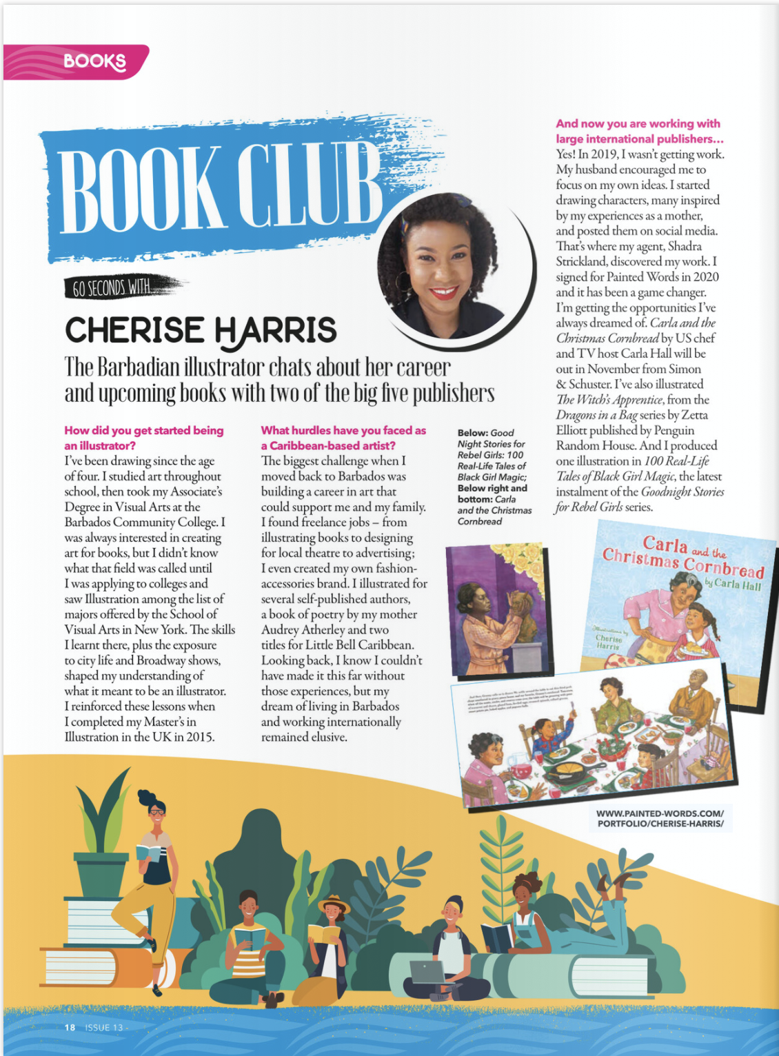 Cacique magazine CaribbeanReads' interview with Cherise Harris